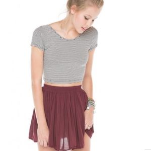 American Eagle Striped Crop Top